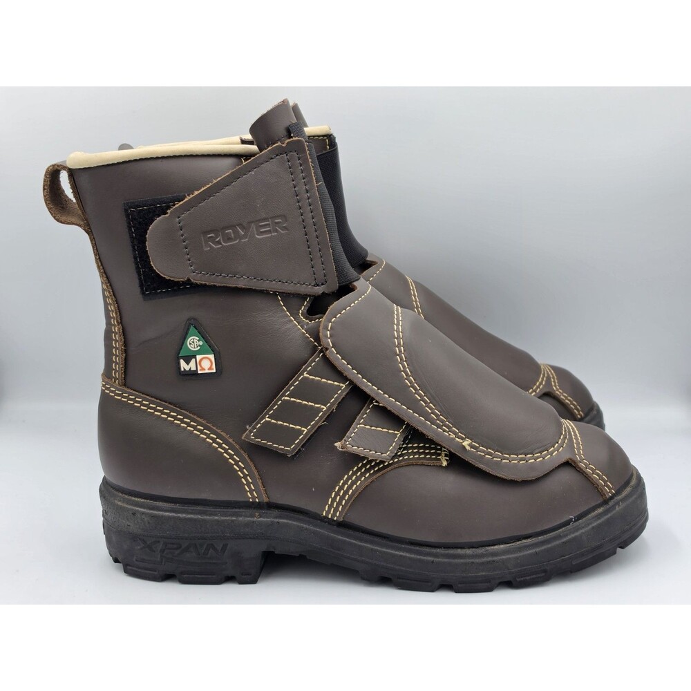 Royer 12161XP Welding Boots Size 9 FR CSA Steel Toe Met Guard Brown